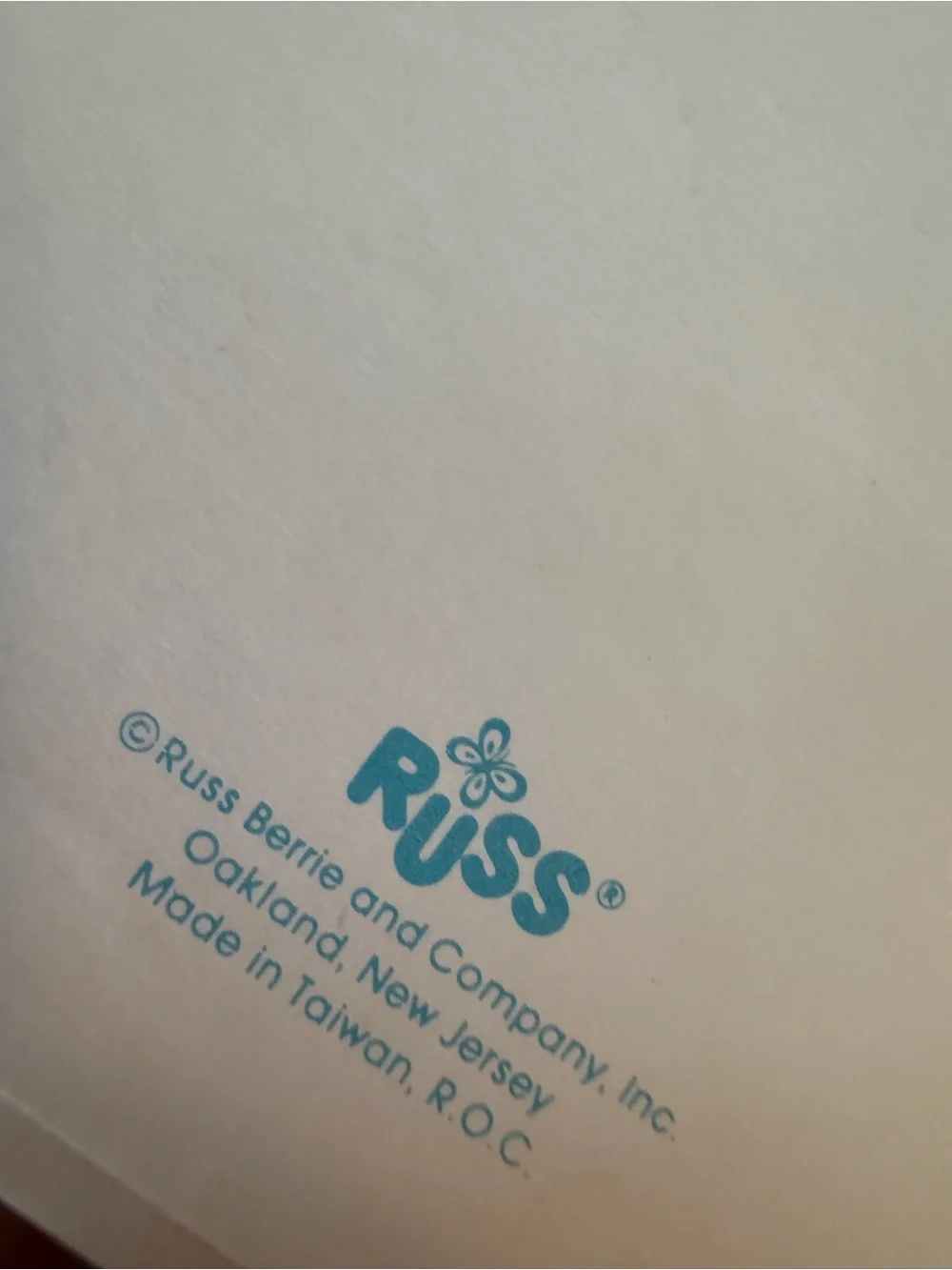 Russ keepsake book